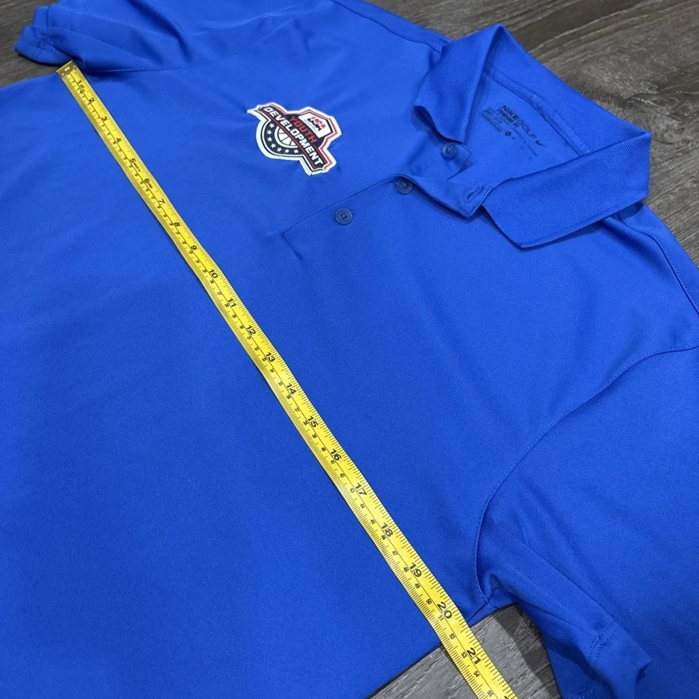 Nike Team USA Basketball Polo Shirt Mens Medium Dri-FIT Golf Short Sleeve